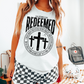 Redeemed Galations 2:20 Black Font DTF Transfer