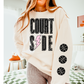 Courtside Basketball Retro Varsity DTF Transfer (Sleeve Included)