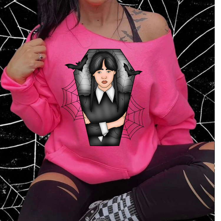 Wednesday Coffin Halloween DTF Transfer