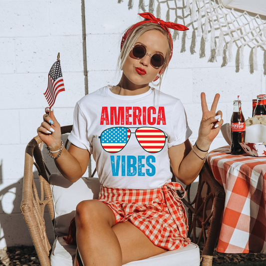 America Vibes 4th of July DTF Transfer