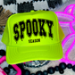 Spooky Season Trucker Hat Single Color Screen Print Transfer
