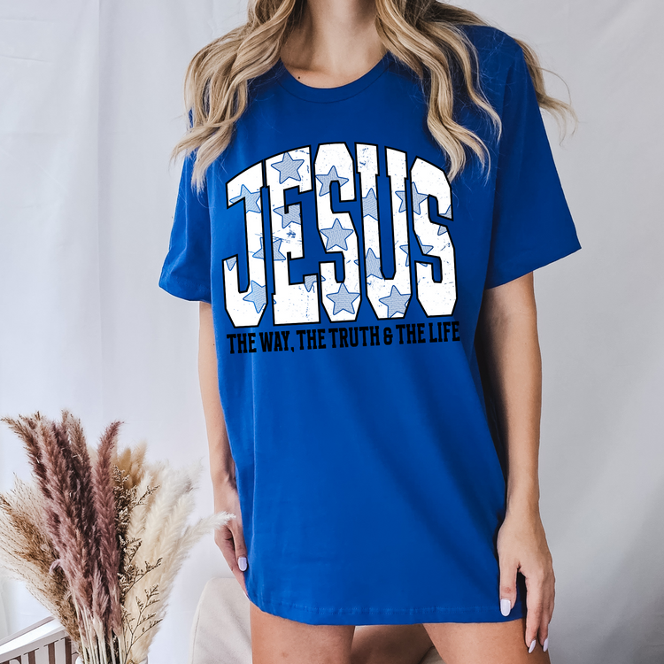 Jesus Star The Way, The Life & The Truth Clear Film Screen Print Transfer