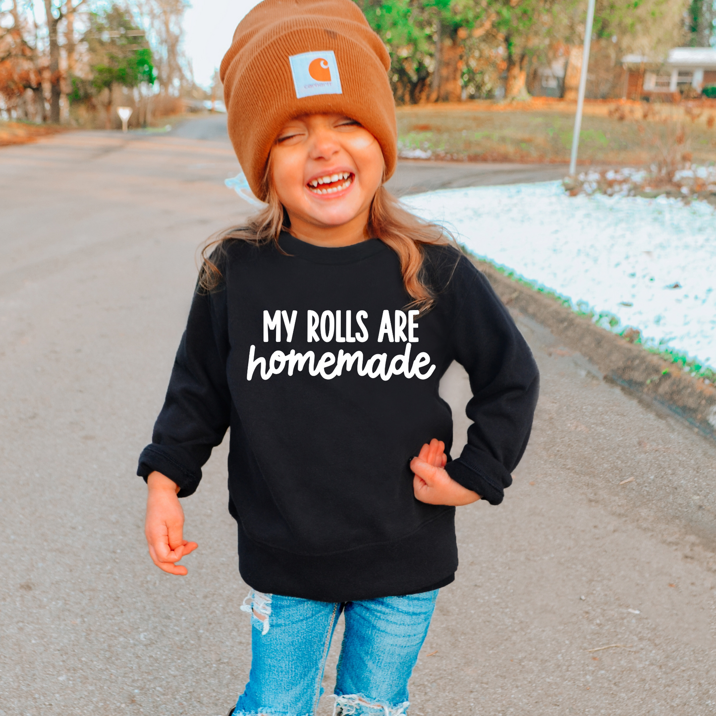 My Rolls are Homemade White Thanksgiving DTF Transfer