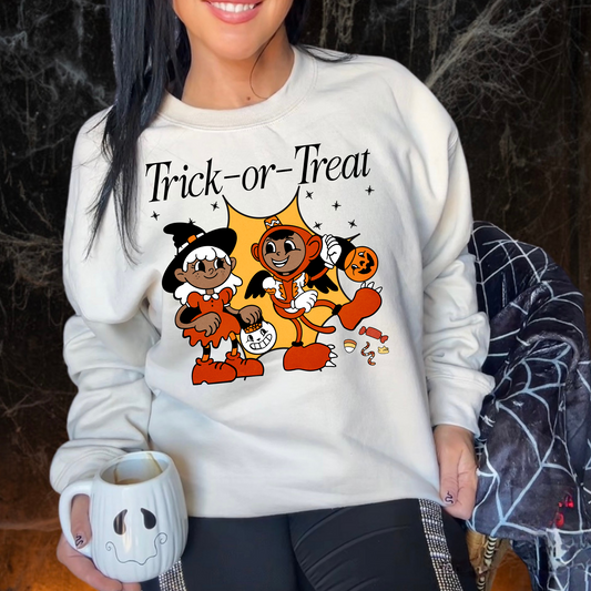 Trick or Treat Retro DTF Transfer