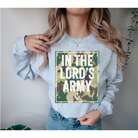 In the Lord's Army Camo DTF Transfer