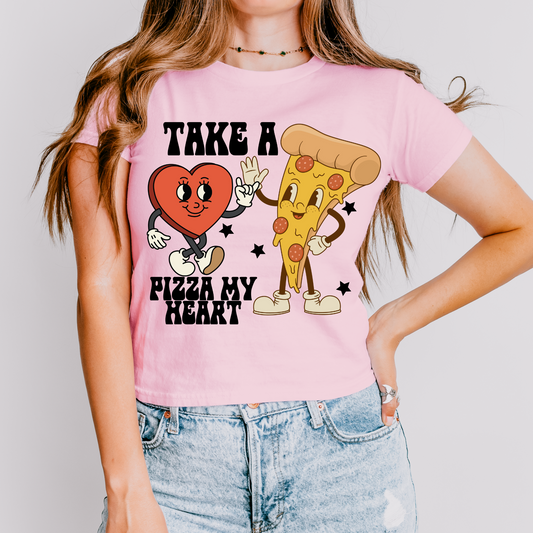 Take a Pizza my Heart Valentine's DTF Transfer