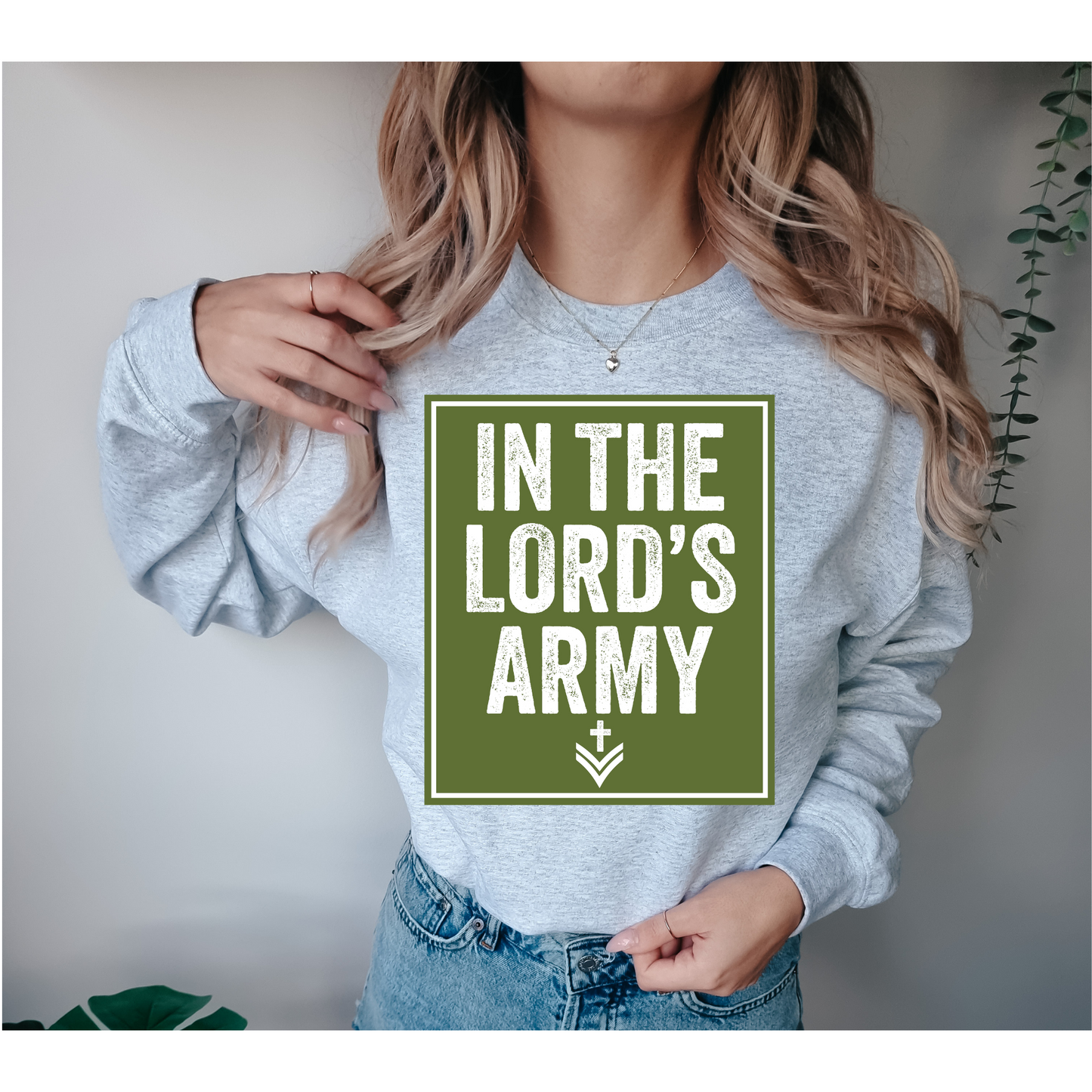 In the Lord's Army Green DTF Transfer