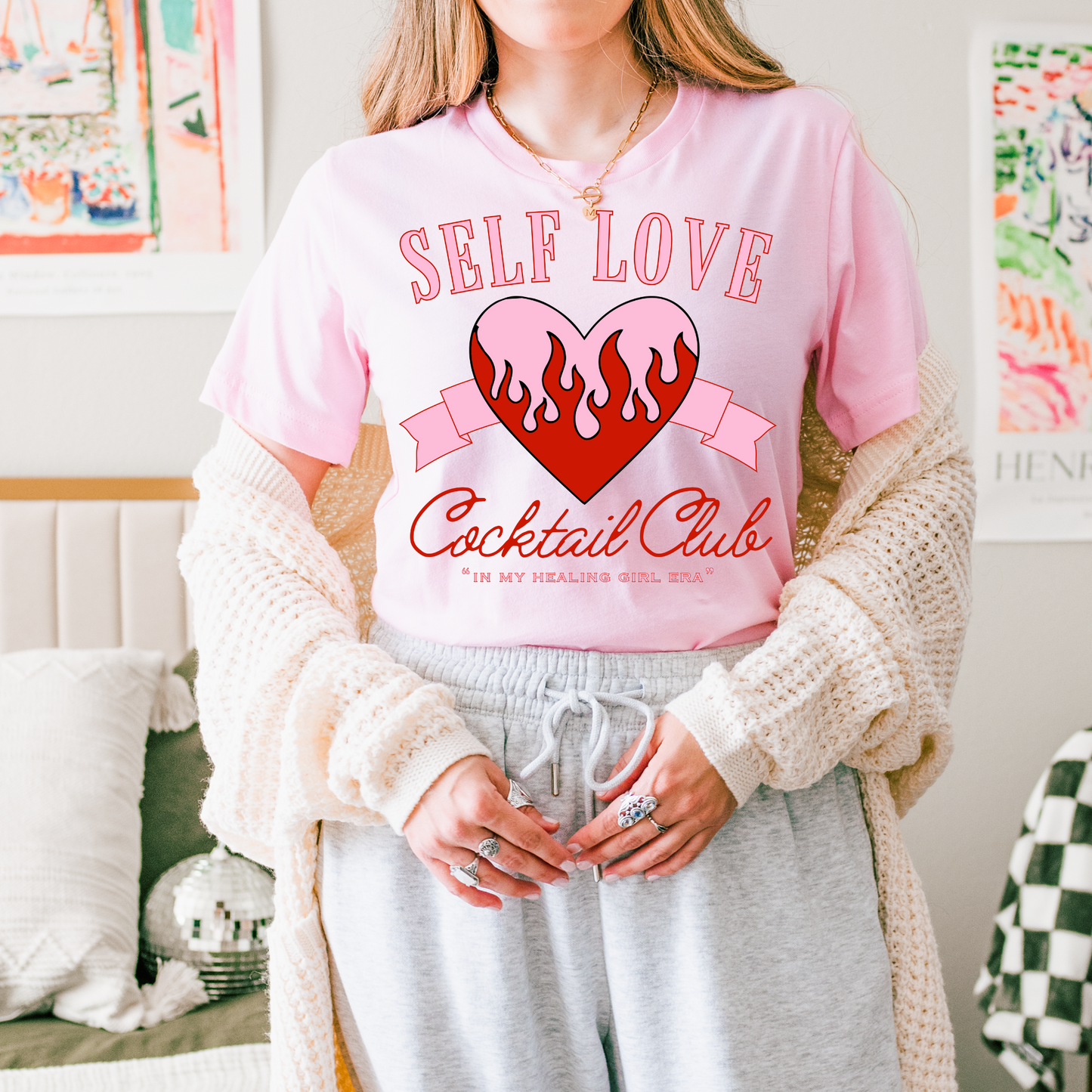 Self Love Cocktail Club Valentine's DTF Transfer