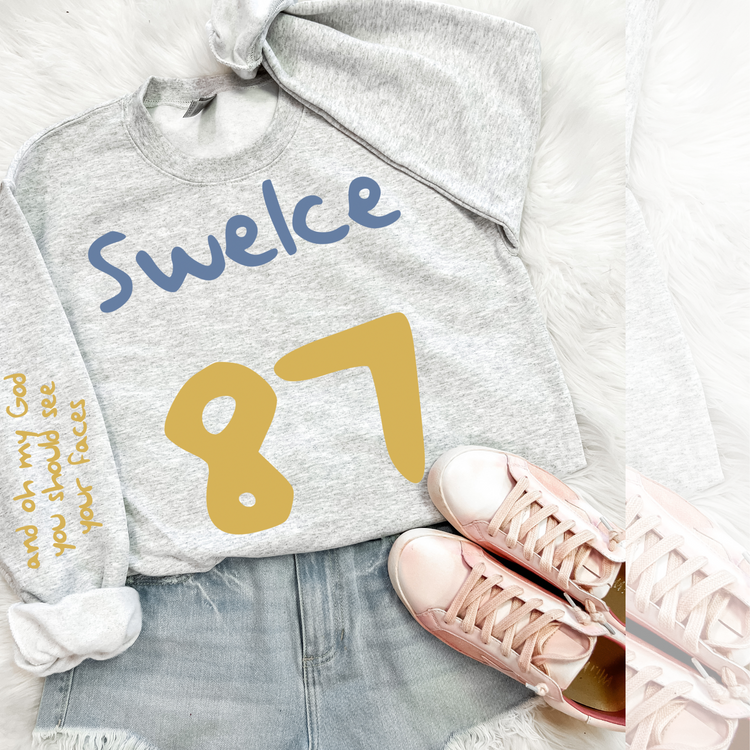 Swel(ce) 87 Blue 2 with Sleeve DTF Transfer