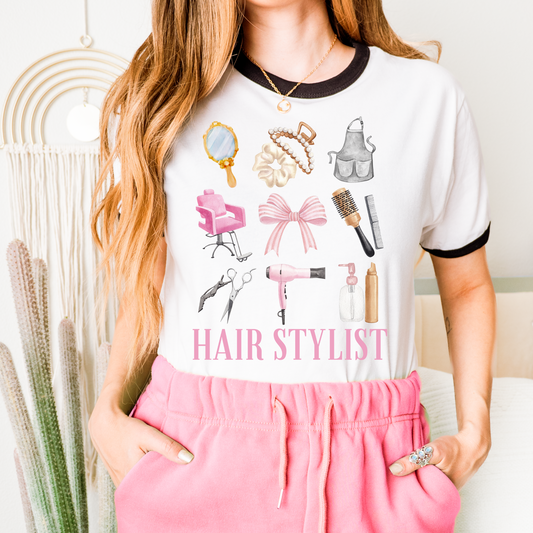 Hair Stylist Mirror Variety DTF Transfer