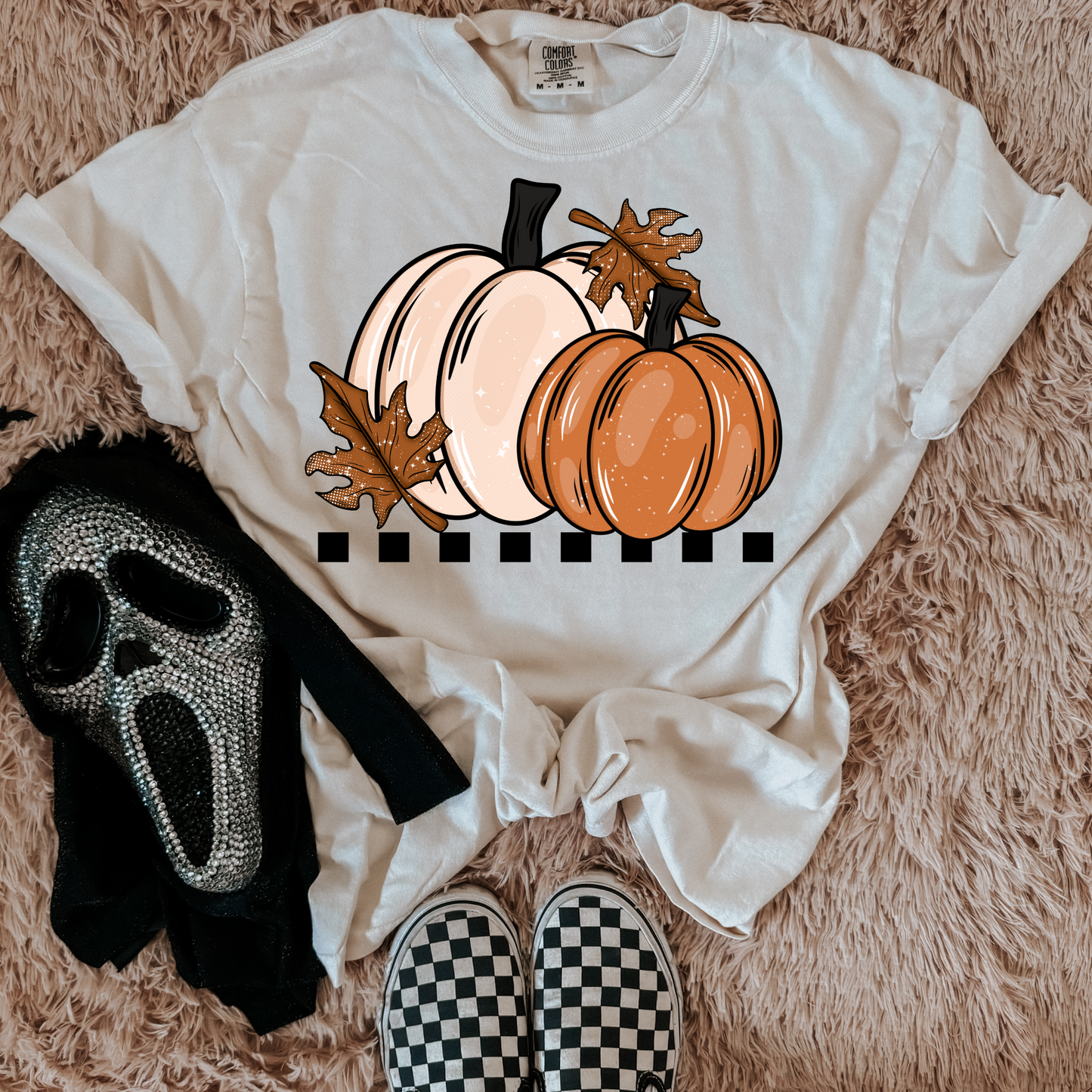 Fall Leaves Pumpkins Halloween DTF Transfer