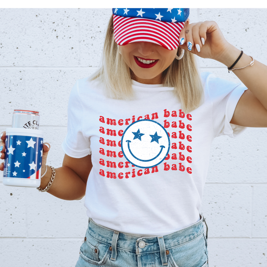 American Babe Repeat 4th of July DTF Transfer