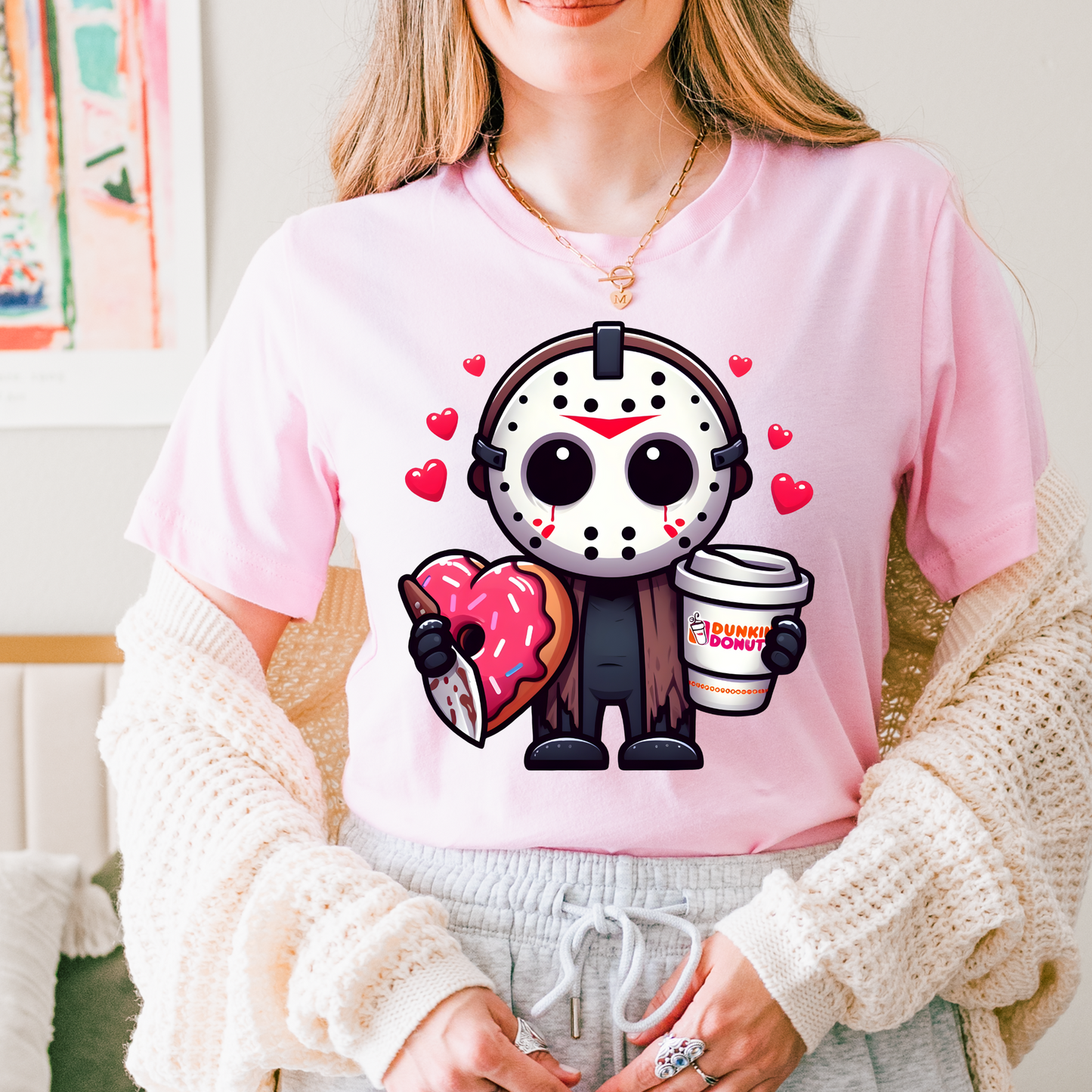 Scary Valentine's Coffee DTF Transfer