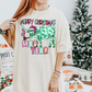 Moo Year Teal Cow Christmas DTF Transfer