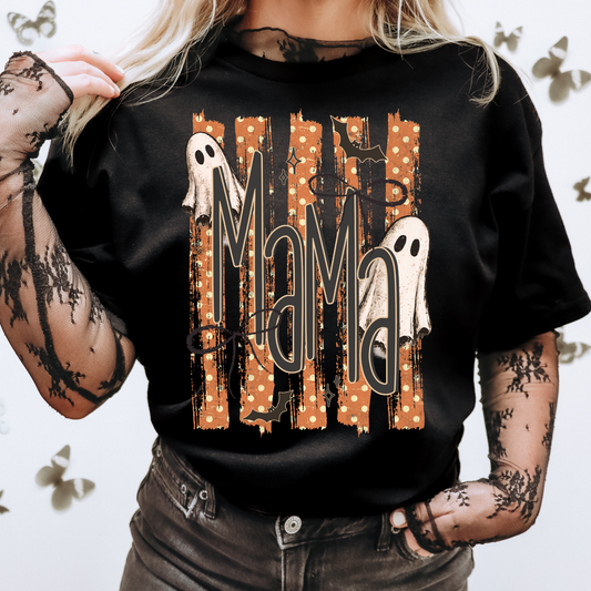 Mama Striped Halloween DTF Transfer