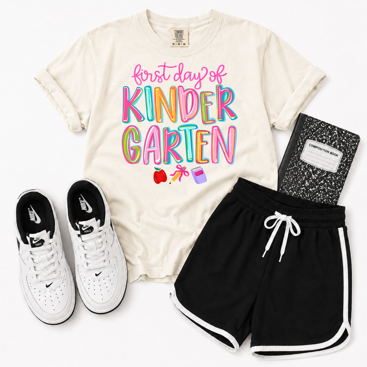 First Day of Kindergarten Back to School DTF Transfer