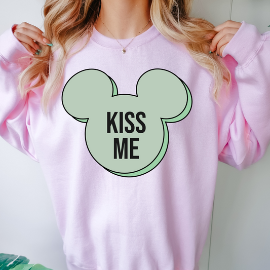 Kiss Me Ears Valentine's Day DTF Transfer