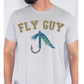 Fly Guy Pink/Dark Blue Fishing DTF Transfer