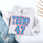 Varsity Trump 47 Stars DTF Transfer