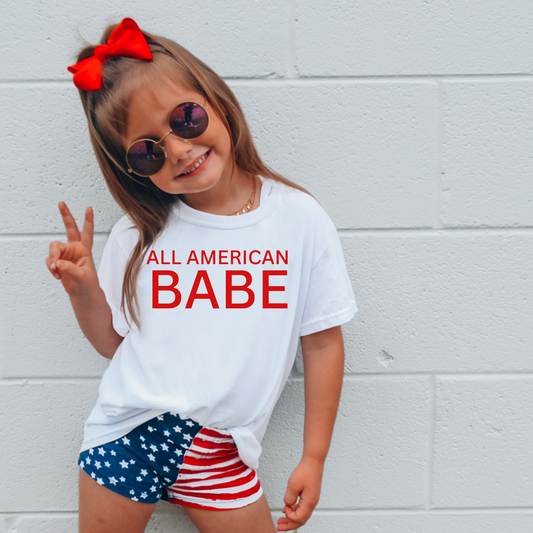 All American Babe Red PNG Digital Download