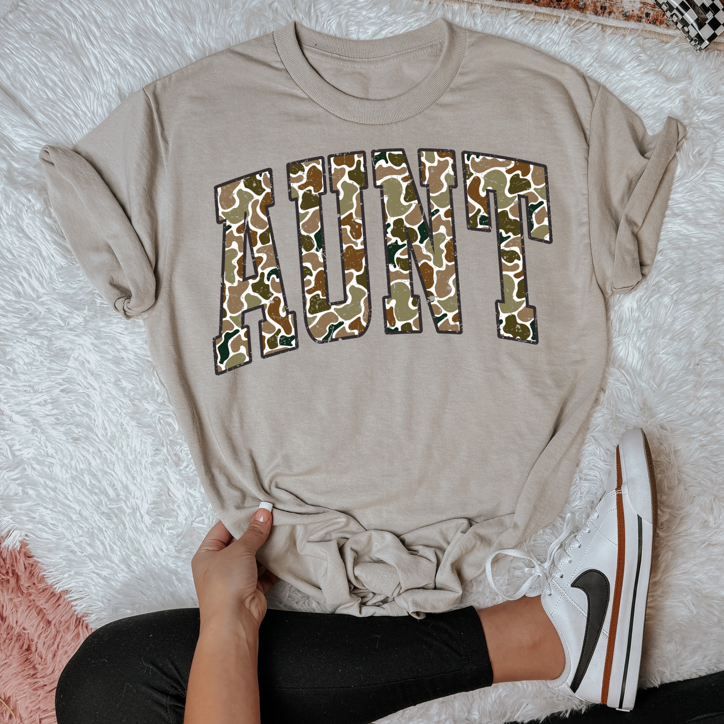 Camo Aunt DTF Transfer