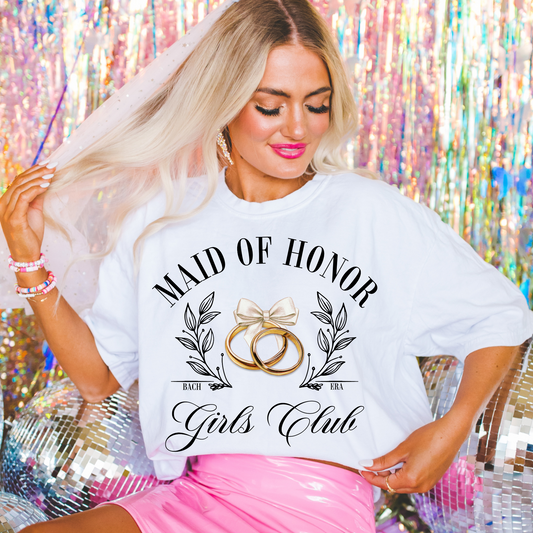 Maid of Honor Girl's Club DTF Transfer