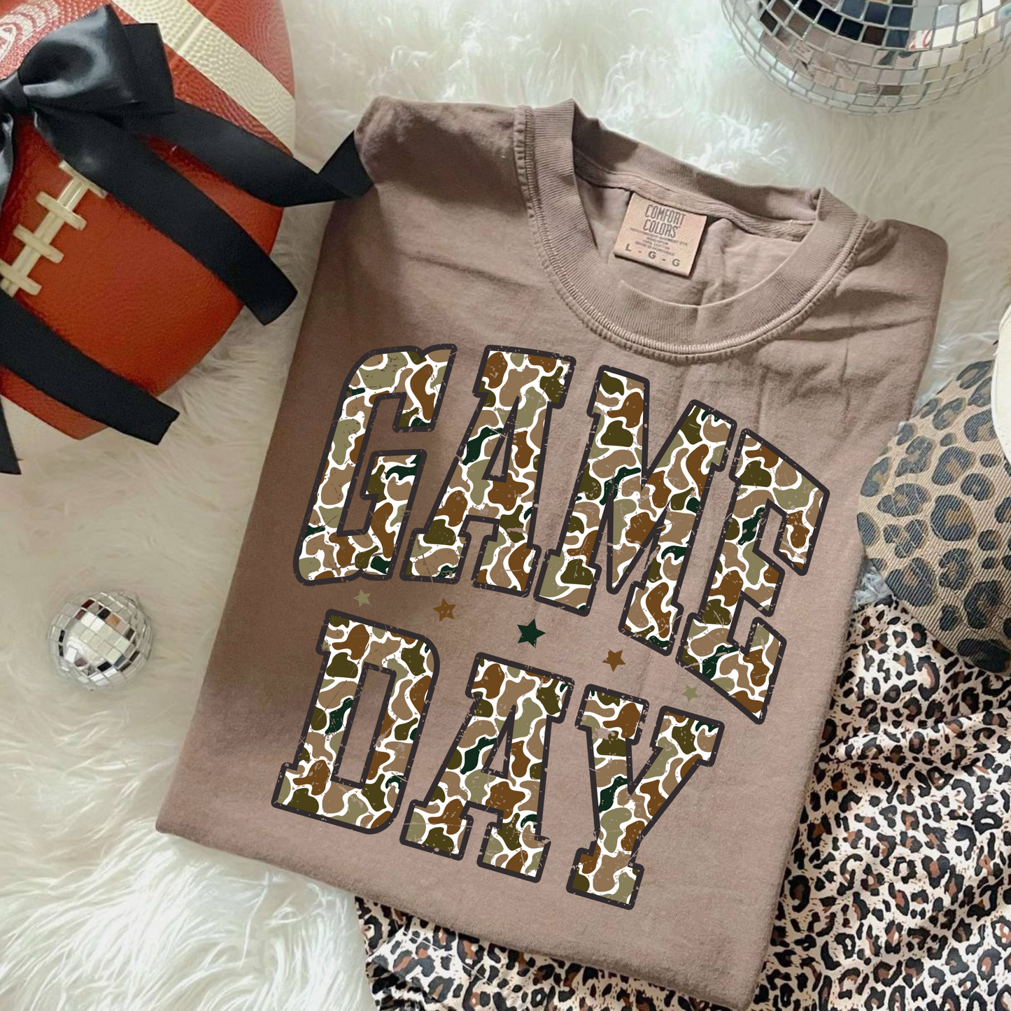 Camo Game Day DTF Transfer