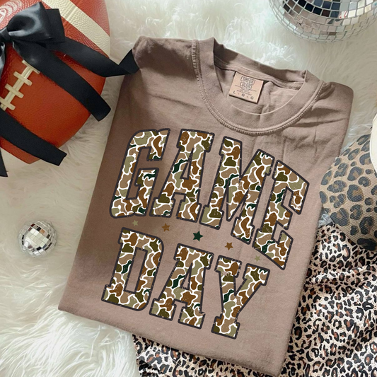 Camo Game Day DTF Transfer