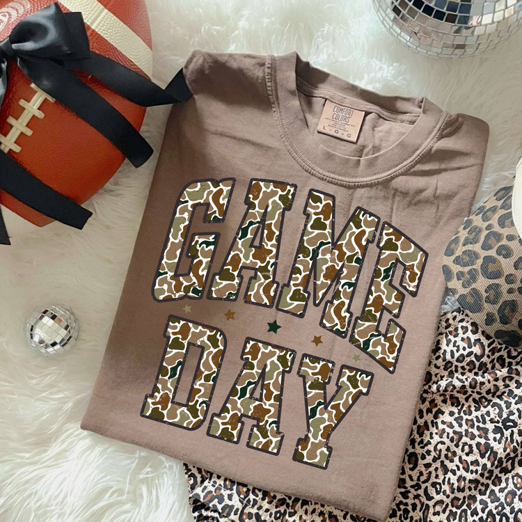 Camo Game Day DTF Transfer