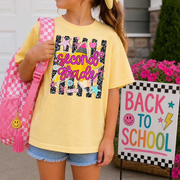Second Grade Notebook Back to School DTF Transfer