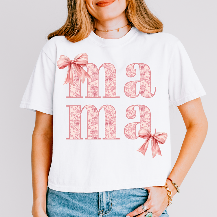 Pink Floral Mama DTF Transfer
