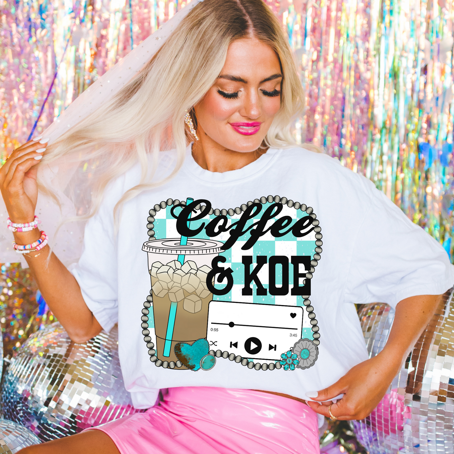 Coffee & Koe Country Music Western DTF Transfer