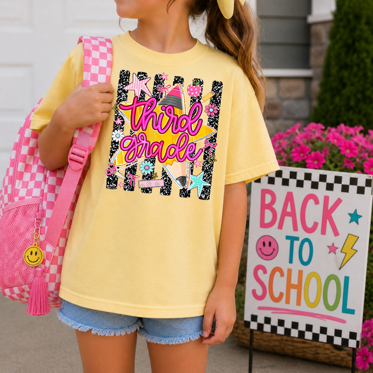 Third Grade Notebook Back to School DTF Transfer