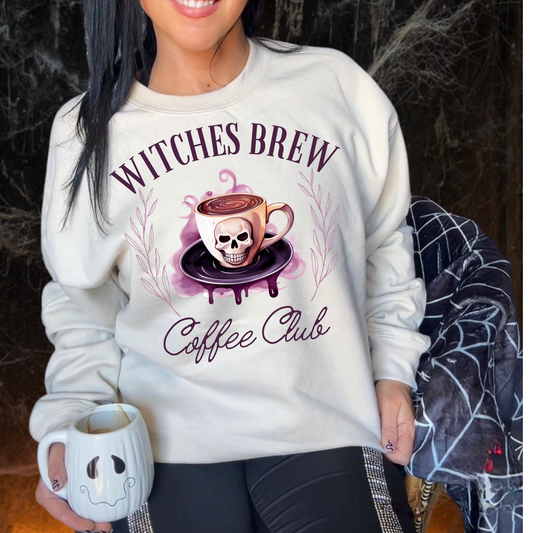 Witches Brew Coffee Club Halloween DTF Transfer