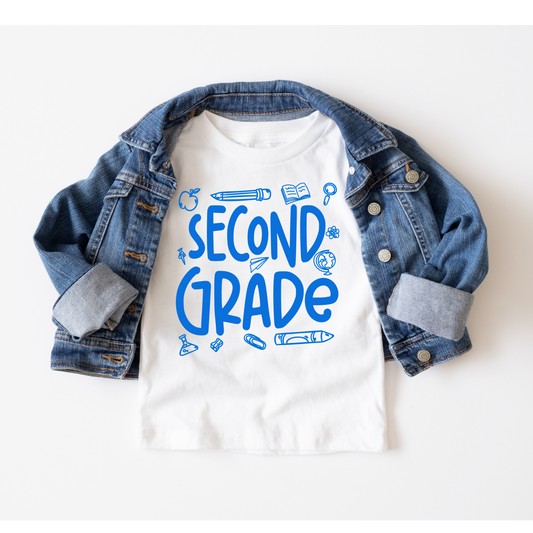 Second Grade Boy Doodle Back to School DTF Transfer