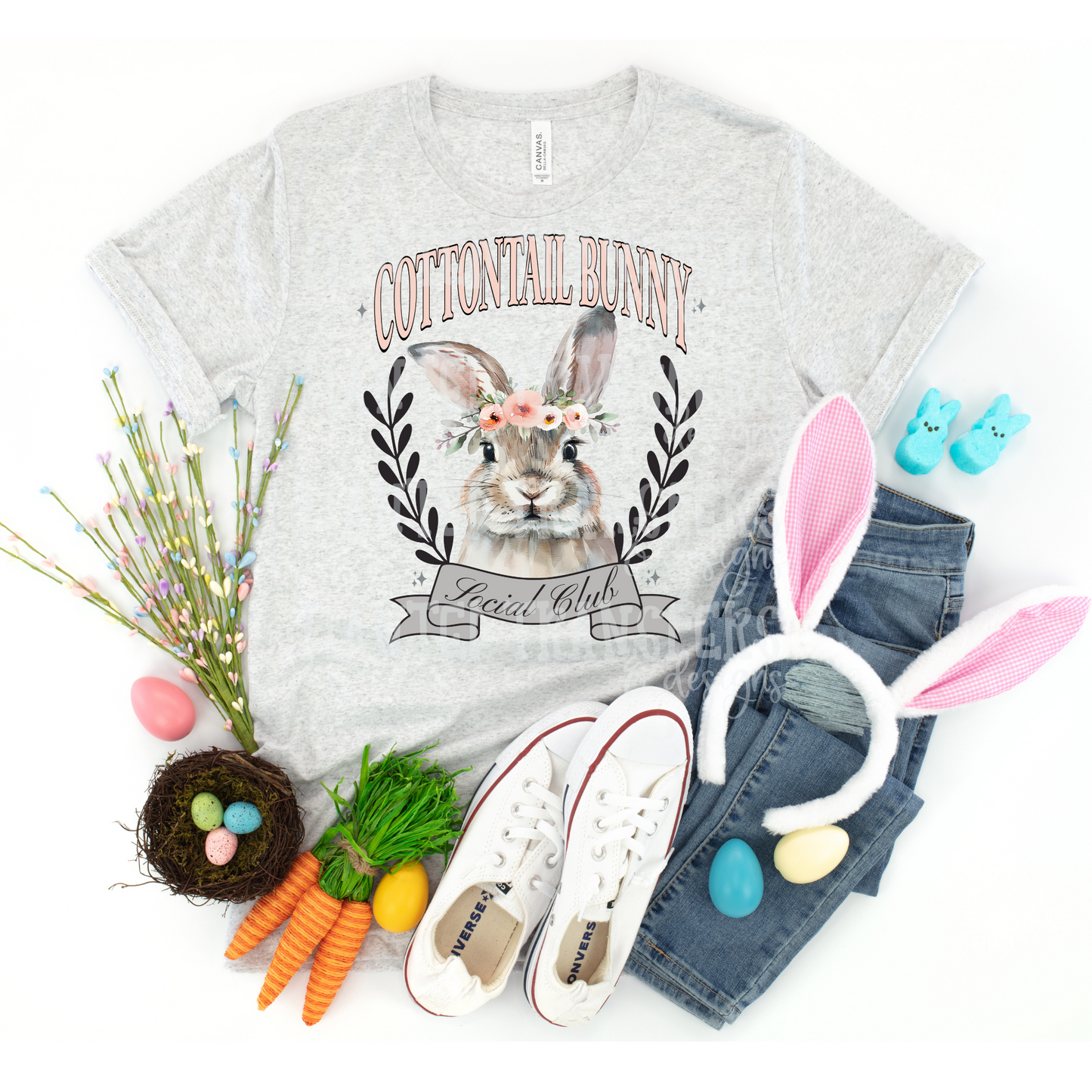 Cottontail Bunny Social Club Exclusive Sublimation Transfer