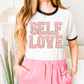 Self Love Faux Chenille Valentine's DTF Transfer