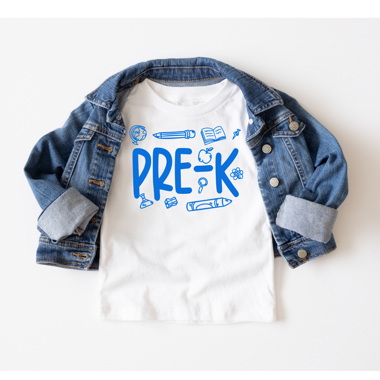 Pre-K Boy Doodle Back to School DTF Transfer