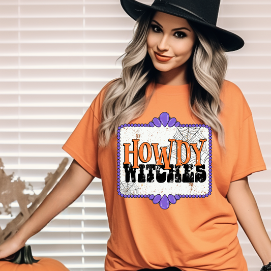 Howdy Witches Halloween Western DTF Transfer
