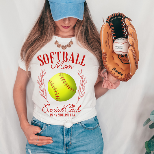 Softball Mom Social Club DTF Transfer