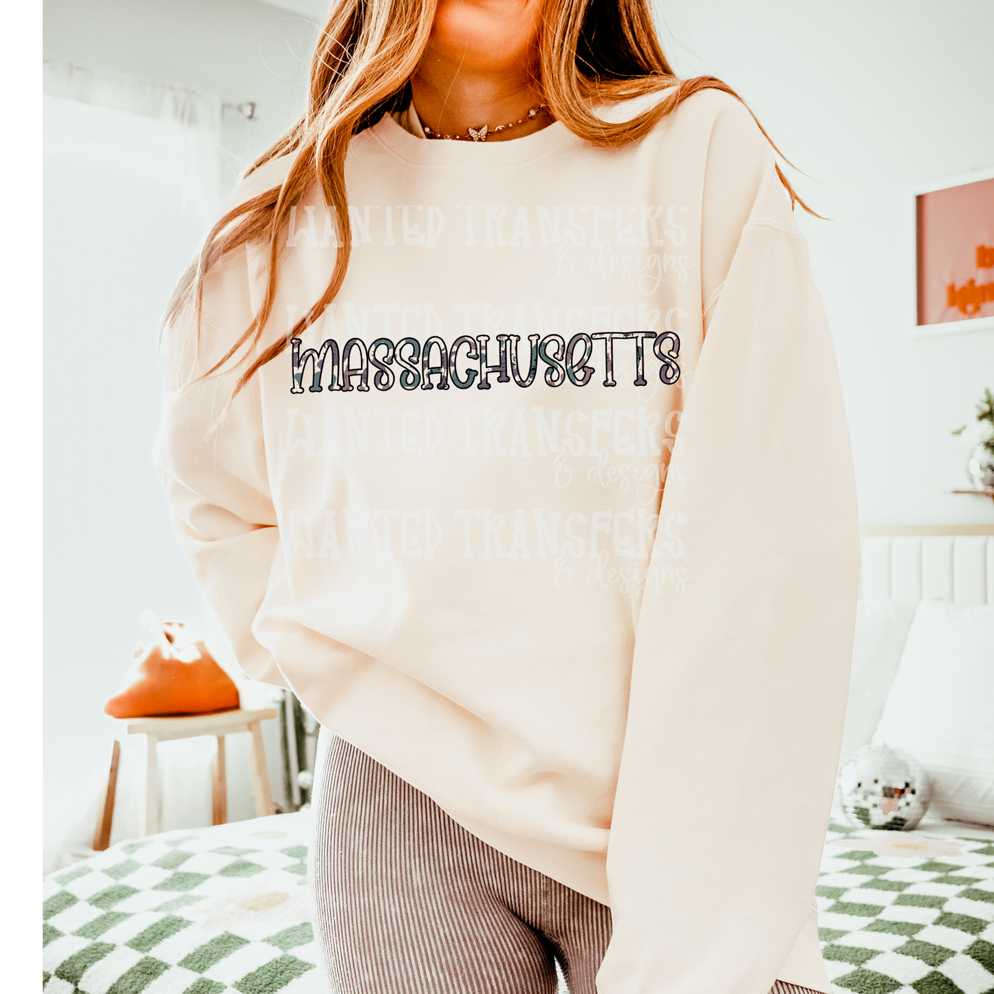 Camo State Massachusetts DTF Transfer