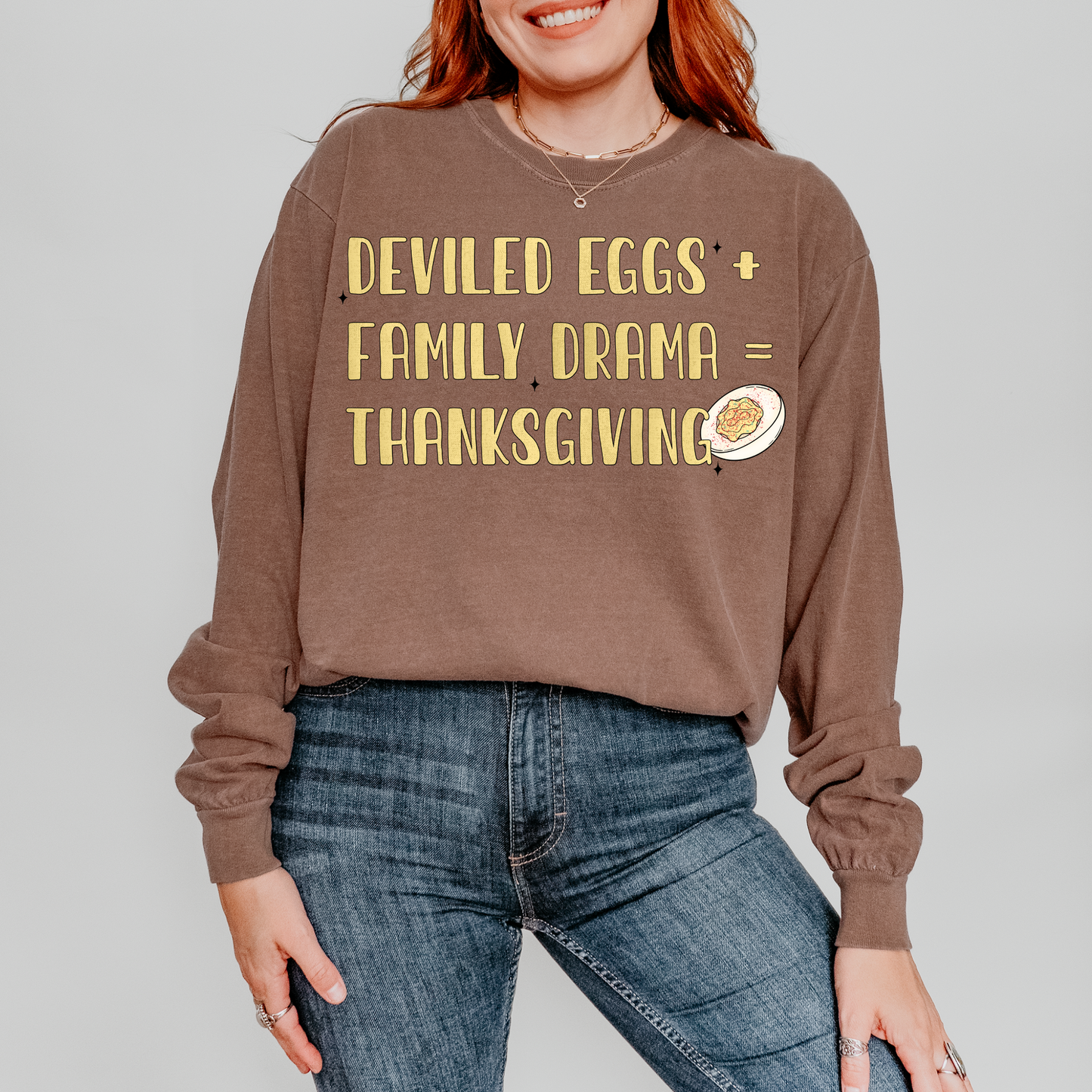 I'm Just Here for the Deviled Eggs & Family Drama 2 Thanksgiving PNG Digital Download