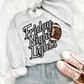 Friday Night Lights Faux Glitter Football DTF Transfer