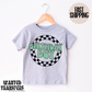 Birthday Boy Green Retro Checkered Boys Birthday Shirt, Tee, Onesie, Birthday Girl, All Ages, Toddler, Youth, Kids Bday, Minimalist