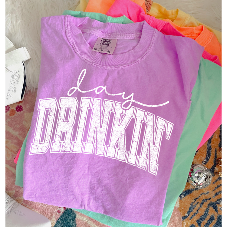 Day Drinkin' Varsity Summer Screen Print Transfer