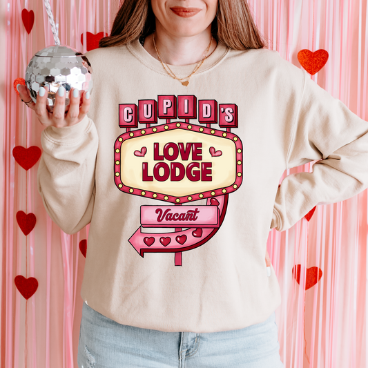 Cupid's Love Lodge Valentine's DTF Transfer
