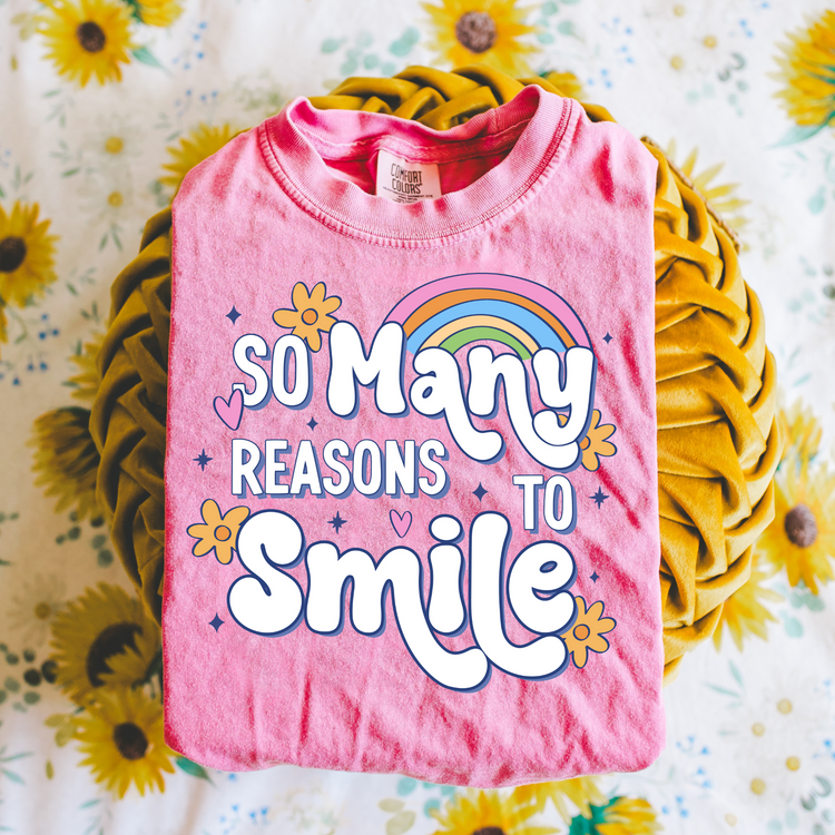 So Many Reason to Smile Trendy Mental Health DTF Transfer