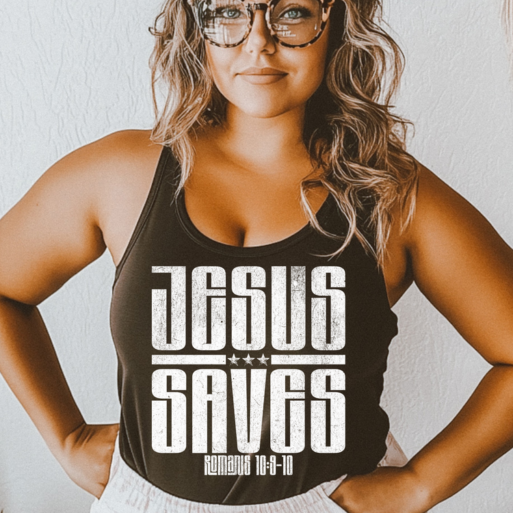 Jesus Saves Faith Screen Print Transfer
