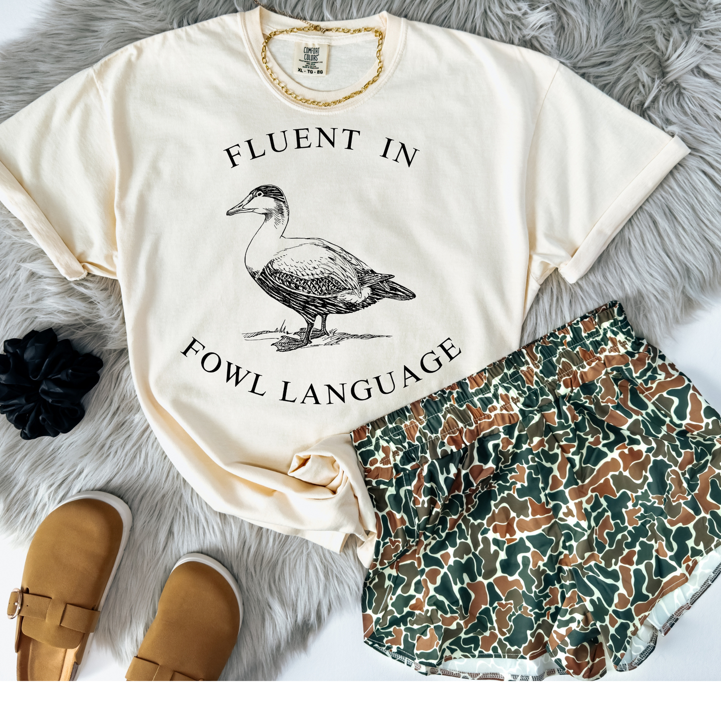 Fluent in Fowl Language Screen Print Transfer