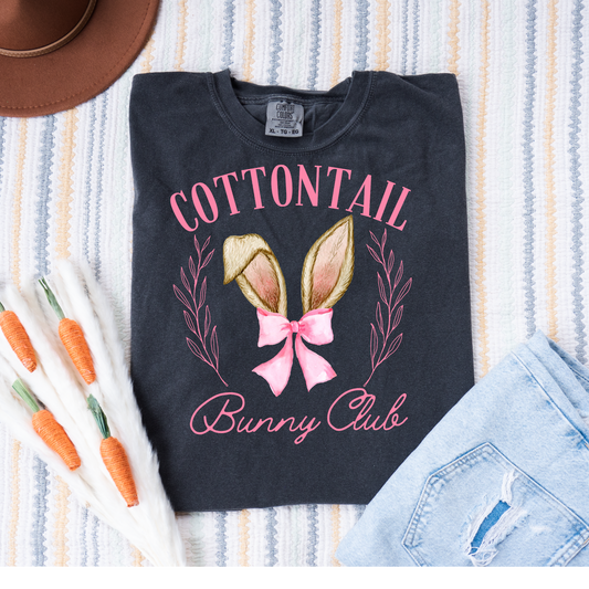 Cottontail Bunny Club Easter DTF Transfer